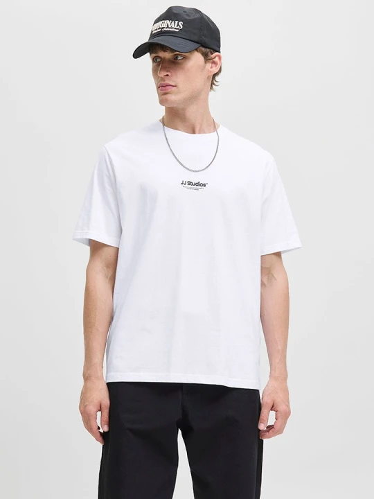 Zdjęcie produktu Jack & Jones Koszulka "Jjesoho" w kolorze białym rozmiar: M
