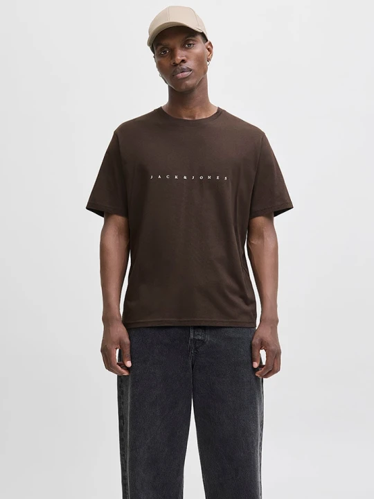 Zdjęcie produktu Jack & Jones Koszulka "Jjestar" w kolorze brązowym rozmiar: S