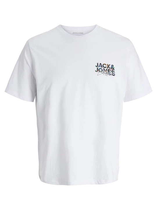 Zdjęcie produktu Jack & Jones Koszulka "Jjgeplas" w kolorze białym rozmiar: L