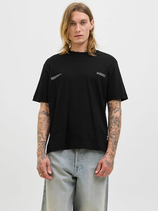 Zdjęcie produktu Jack & Jones Koszulka "Jorbillyburg Photo" w kolorze czarnym rozmiar: XXL