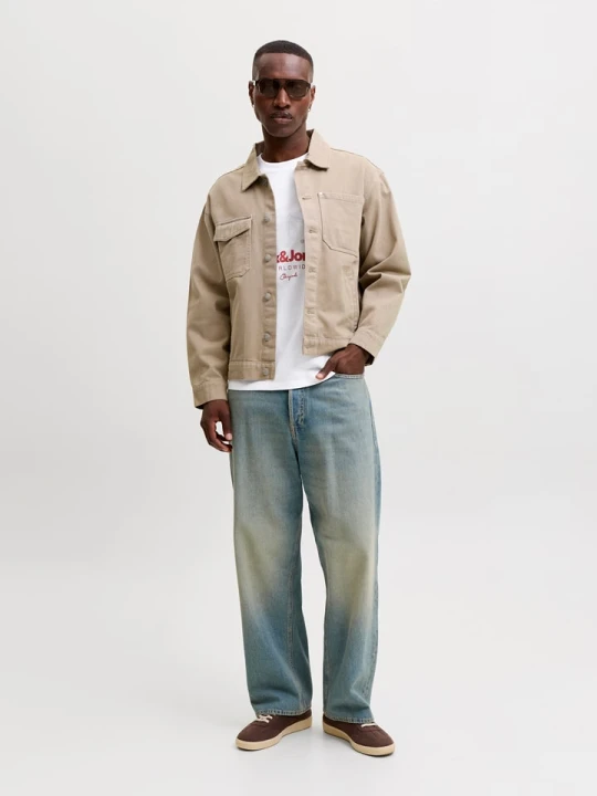 Zdjęcie produktu Jack & Jones Koszulka "Jorriviera" w kolorze białym rozmiar: S