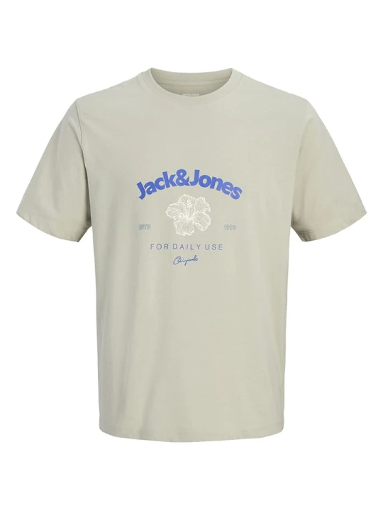 Zdjęcie produktu Jack & Jones Koszulka "Jorriviera" w kolorze szarobrązowym rozmiar: L