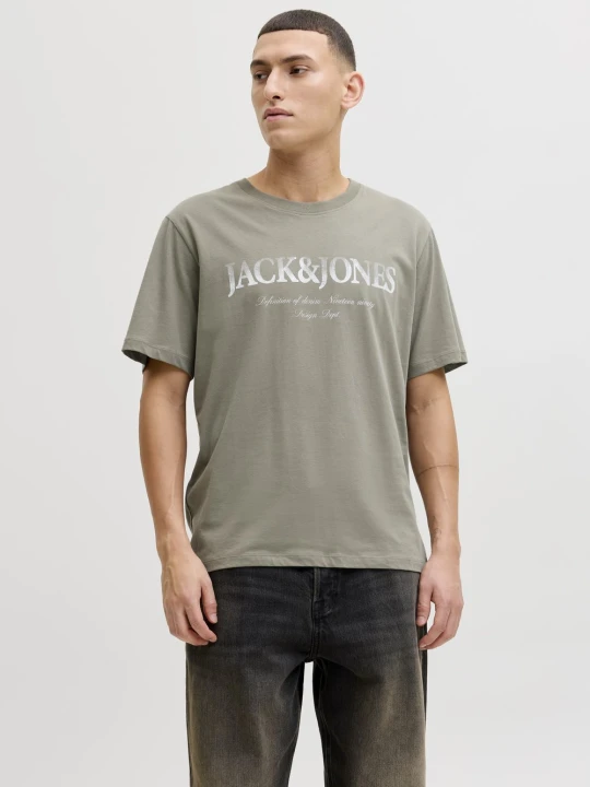 Zdjęcie produktu Jack & Jones Koszulka Mężczyźni Bawełna zielony