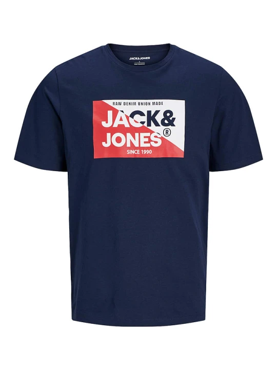 Zdjęcie produktu Jack & Jones Koszulka "Nolan" w kolorze granatowym rozmiar: L