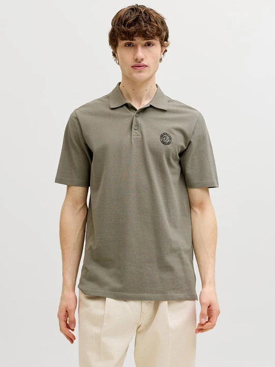 Zdjęcie produktu Jack & Jones Koszulka polo "Alliance" w kolorze khaki rozmiar: L
