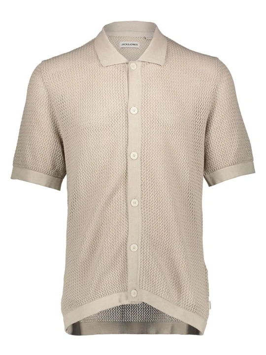 Zdjęcie produktu Jack & Jones Koszulka polo "Arto" w kolorze beżowym rozmiar: L