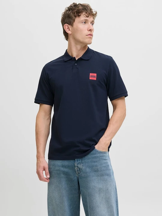 Zdjęcie produktu Jack & Jones Koszulka polo "Brady" w kolorze granatowym rozmiar: L