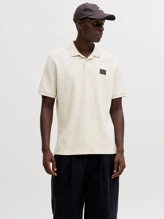 Zdjęcie produktu Jack & Jones Koszulka polo "Daytona" w kolorze kremowym rozmiar: S