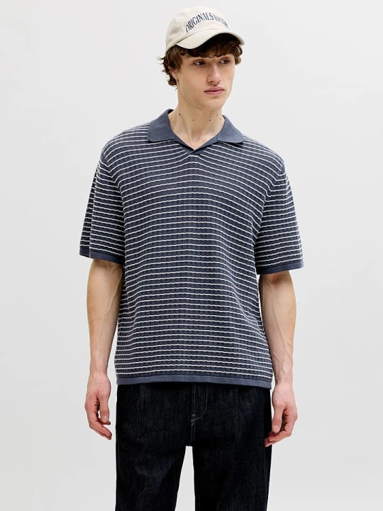 Zdjęcie produktu Jack & Jones Koszulka polo "Jornantucket" w kolorze granatowym rozmiar: M