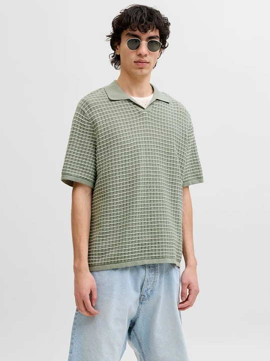 Zdjęcie produktu Jack & Jones Koszulka polo "Jornantucket" w kolorze zielonym rozmiar: S