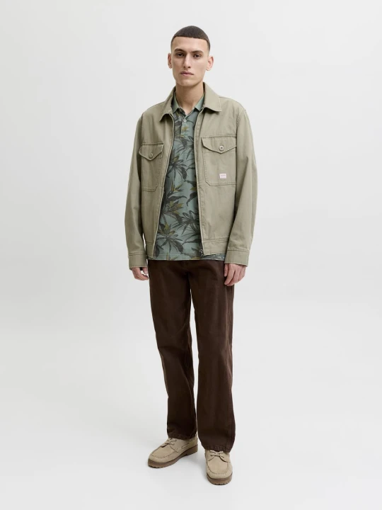 Zdjęcie produktu Jack & Jones koszulka polo Mężczyźni Bawełna (100%) zielony