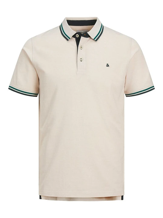 Zdjęcie produktu Jack & Jones Koszulka polo "Paulos" w kolorze kremowym rozmiar: M