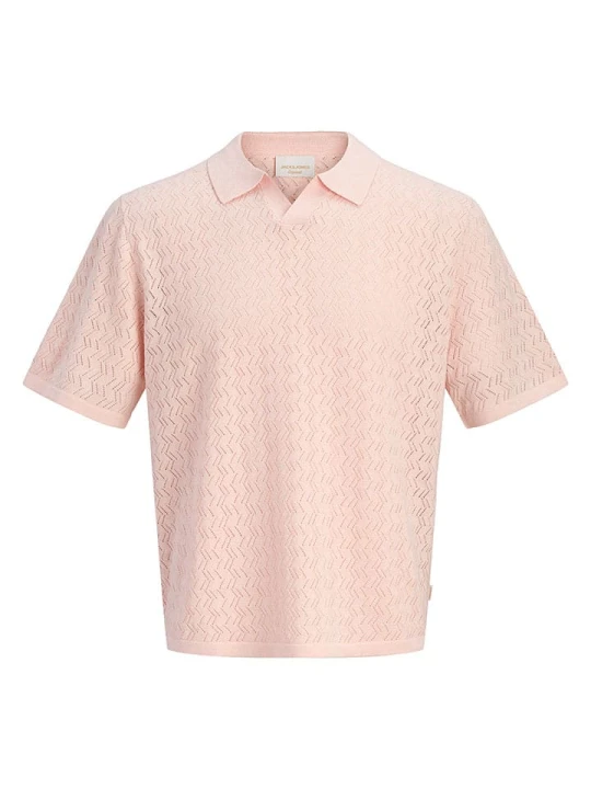 Zdjęcie produktu Jack & Jones Koszulka polo "Tyler" w kolorze jasnoróżowym rozmiar: S