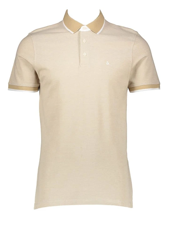 Zdjęcie produktu Jack & Jones Koszulka polo w kolorze beżowym rozmiar: S