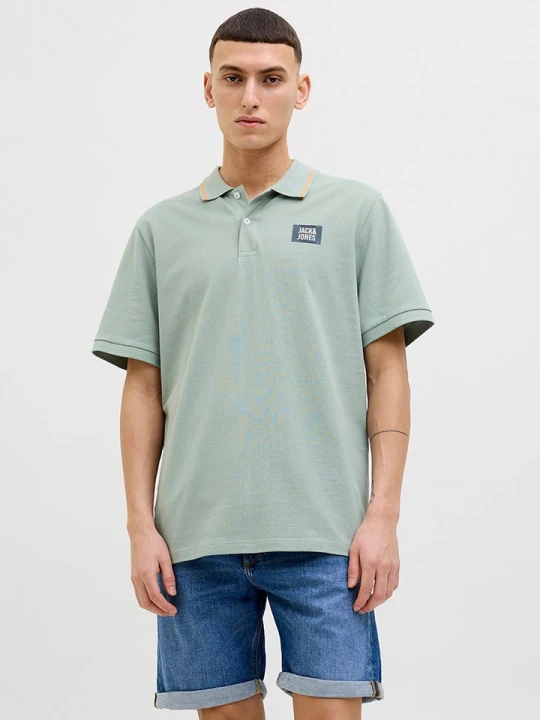 Zdjęcie produktu Jack & Jones Koszulka polo w kolorze zielonym rozmiar: S