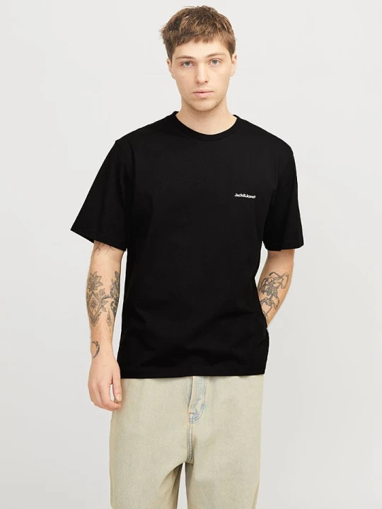 Zdjęcie produktu Jack & Jones Koszulka "Split" w kolorze czarnym rozmiar: M