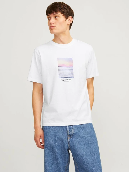 Zdjęcie produktu Jack & Jones Koszulka "Vesterbro" w kolorze białym rozmiar: XXL