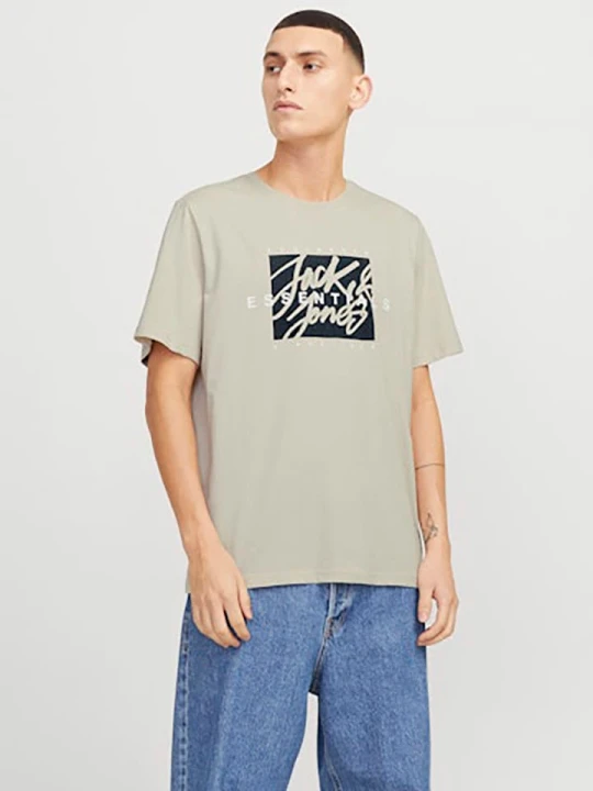 Zdjęcie produktu Jack & Jones Koszulka w kolorze beżowym rozmiar: M