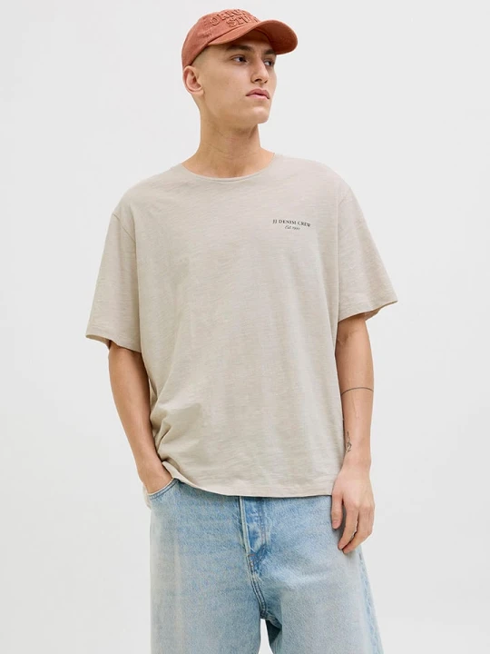 Zdjęcie produktu Jack & Jones Koszulka w kolorze beżowym rozmiar: XL