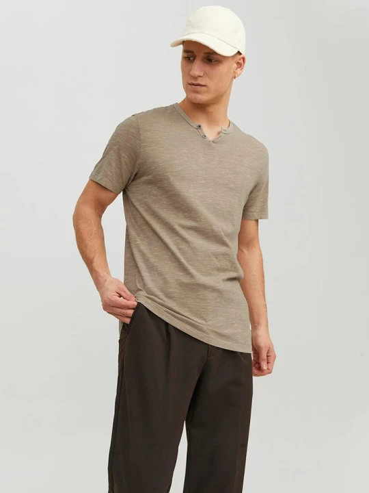 Zdjęcie produktu Jack & Jones Koszulka w kolorze beżowym rozmiar: S