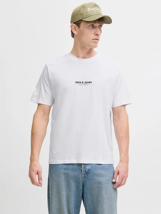 Zdjęcie produktu Jack & Jones Koszulka w kolorze białym rozmiar: M