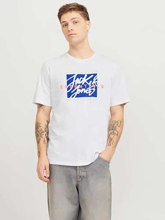 Zdjęcie produktu Jack & Jones Koszulka w kolorze białym rozmiar: S