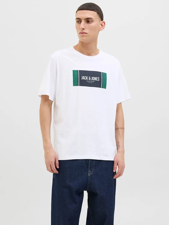 Zdjęcie produktu Jack & Jones Koszulka w kolorze białym rozmiar: XL