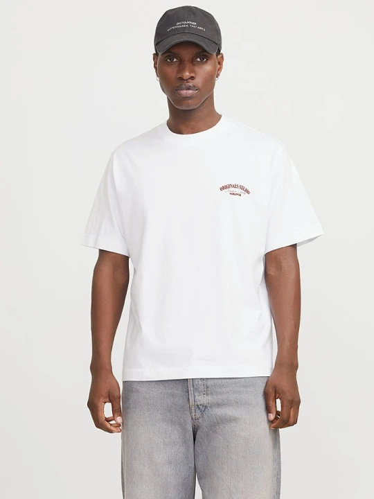 Zdjęcie produktu Jack & Jones Koszulka w kolorze białym rozmiar: S