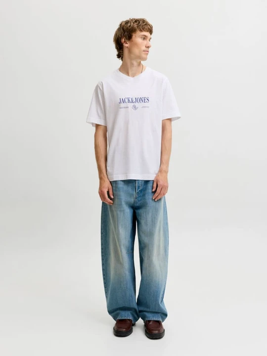 Zdjęcie produktu Jack & Jones Koszulka w kolorze białym rozmiar: L