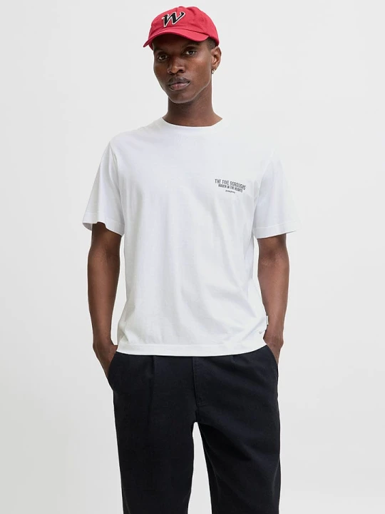 Zdjęcie produktu Jack & Jones Koszulka w kolorze białym rozmiar: M