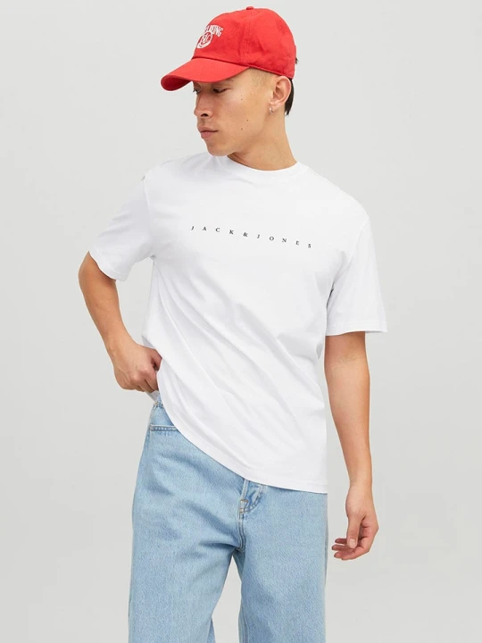 Zdjęcie produktu Jack & Jones Koszulka w kolorze białym rozmiar: XL