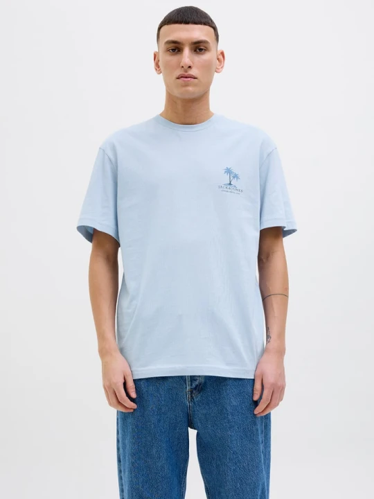Zdjęcie produktu Jack & Jones Koszulka w kolorze błękitnym rozmiar: S