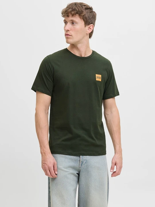 Zdjęcie produktu Jack & Jones Koszulka w kolorze ciemnozielonym rozmiar: L