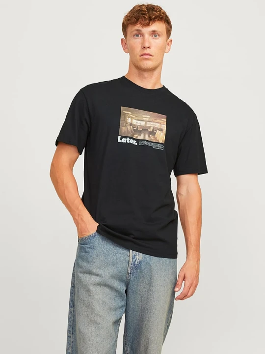 Zdjęcie produktu Jack & Jones Koszulka w kolorze czarnym rozmiar: M