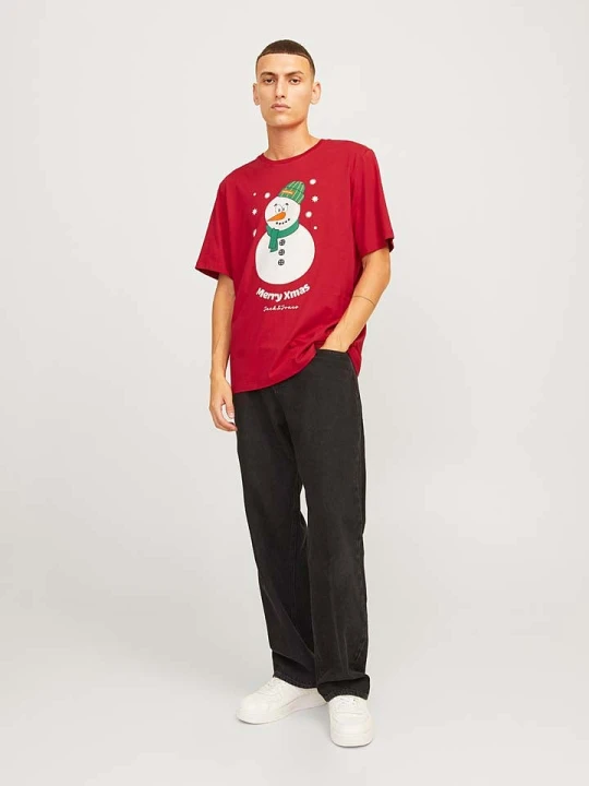 Zdjęcie produktu Jack & Jones Koszulka w kolorze czerwonym rozmiar: L