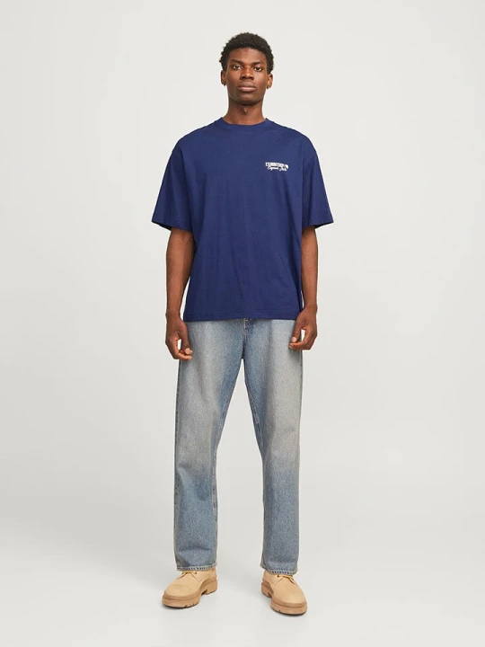 Zdjęcie produktu Jack & Jones Koszulka w kolorze granatowym rozmiar: XXL