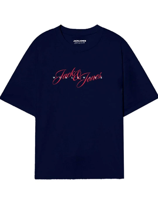 Zdjęcie produktu Jack & Jones Koszulka w kolorze granatowym rozmiar: XXL