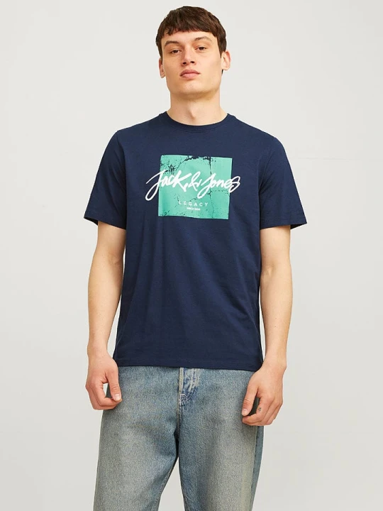 Zdjęcie produktu Jack & Jones Koszulka w kolorze granatowym rozmiar: M