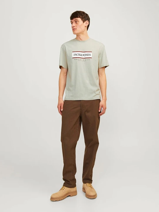 Zdjęcie produktu Jack & Jones Koszulka w kolorze szarobrązowym rozmiar: XL