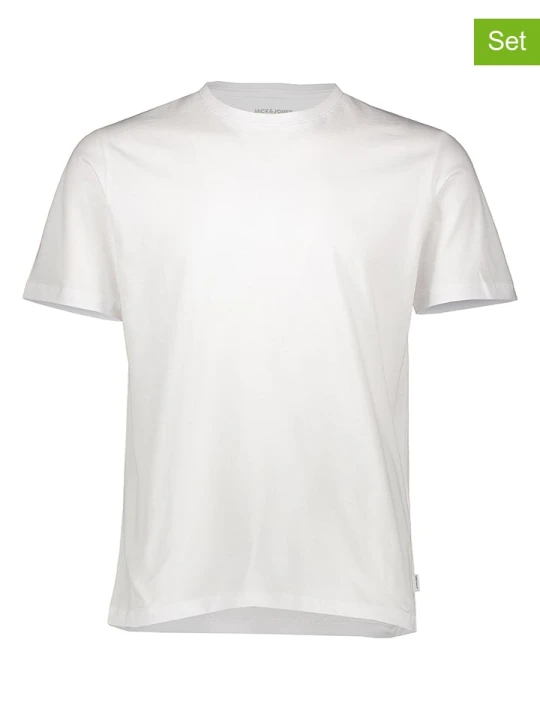 Zdjęcie produktu Jack & Jones Koszulki (3 szt.) w kolorze białym rozmiar: XL