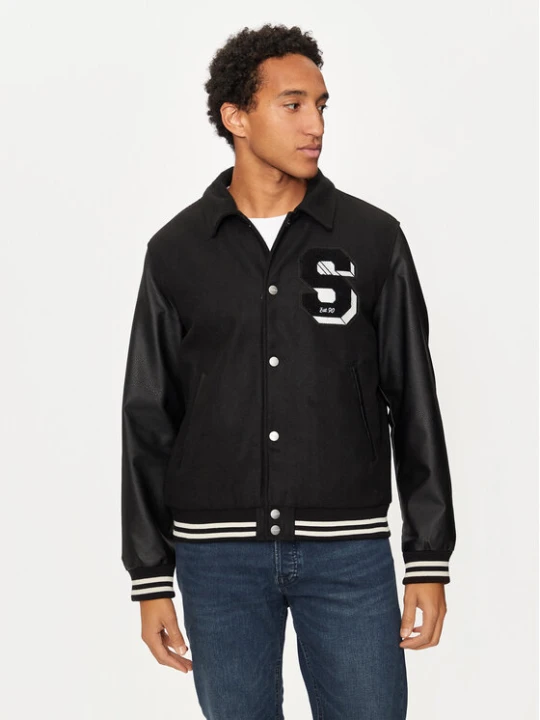 Zdjęcie produktu Jack & Jones Kurtka bomber Carter 12260455 Czarny Regular Fit