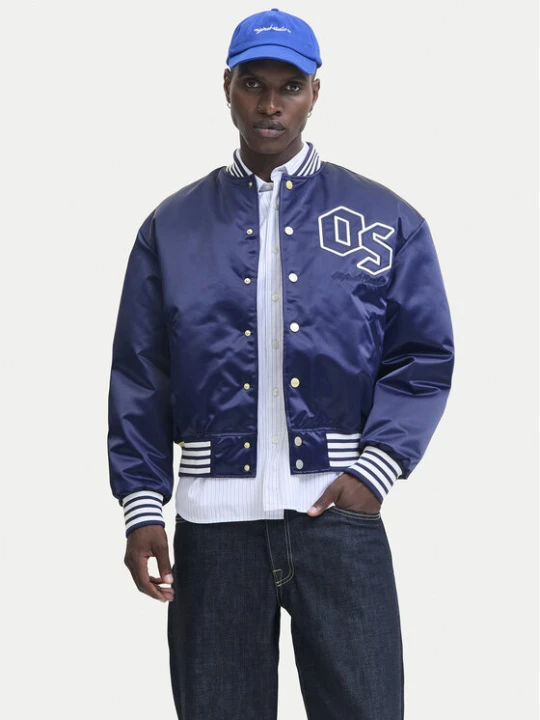 Zdjęcie produktu Jack & Jones Kurtka bomber Meadows 12282953 Niebieski Regular Fit