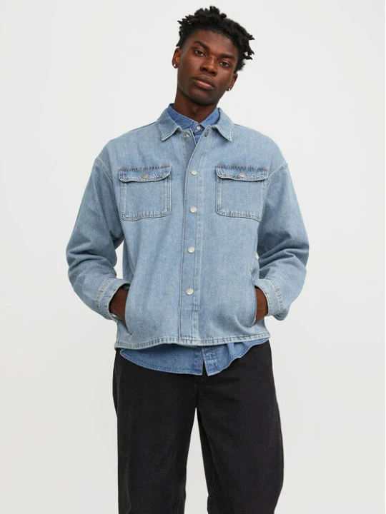 Zdjęcie produktu Jack & Jones Kurtka jeansowa Chase 12250086 Niebieski Loose Fit