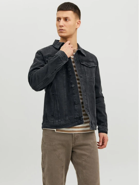 Zdjęcie produktu Jack & Jones Kurtka jeansowa Jean 12223613 Czarny Regular Fit