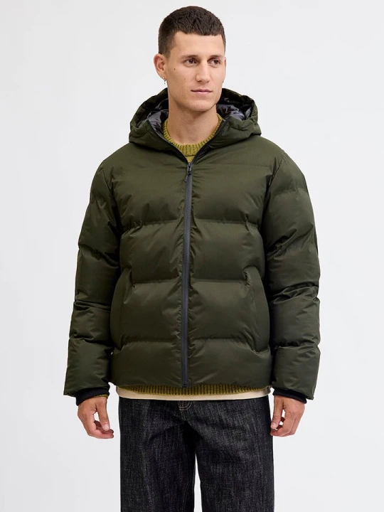 Zdjęcie produktu Jack & Jones Kurtka pikowana "Kaito" w kolorze khaki rozmiar: L