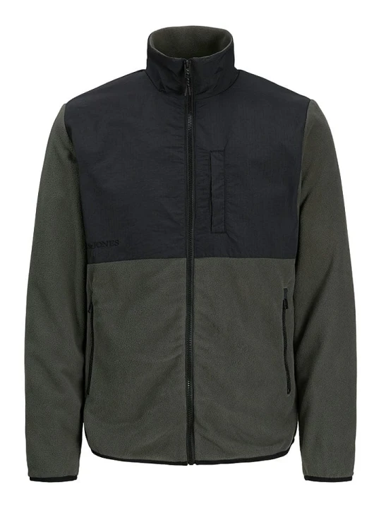 Zdjęcie produktu Jack & Jones Kurtka polarowa "Marvin" w kolorze oliwkowo-czarnym rozmiar: L