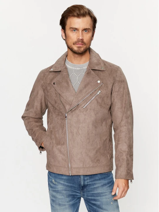 Zdjęcie produktu Jack & Jones Kurtka z imitacji skóry 12236853 Brązowy Regular Fit