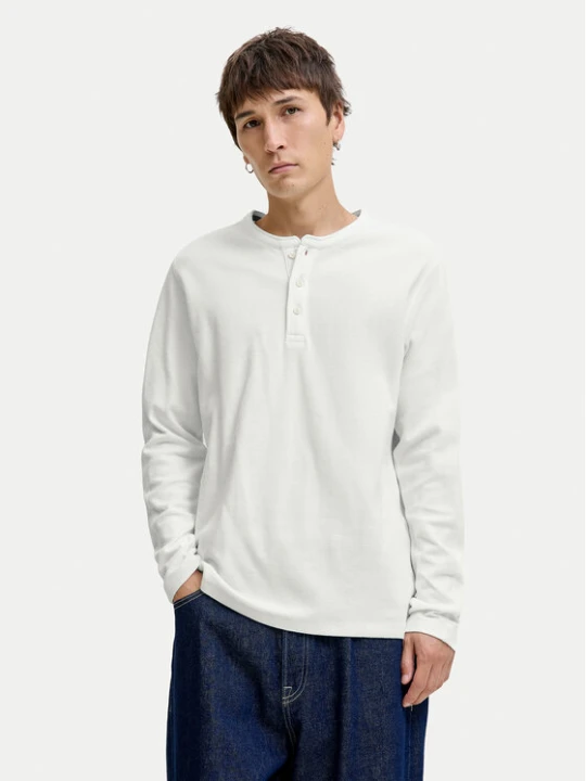 Zdjęcie produktu Jack & Jones Longsleeve Blutyrell 12266583 Biały Regular Fit