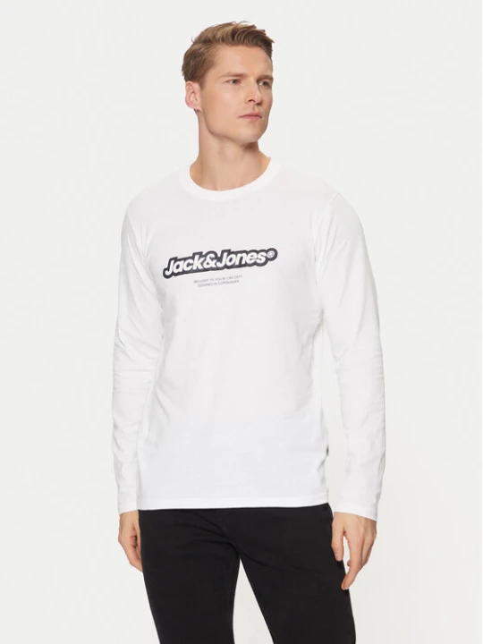 Zdjęcie produktu Jack & Jones Longsleeve Vesterbro 12266419 Biały Relaxed Fit