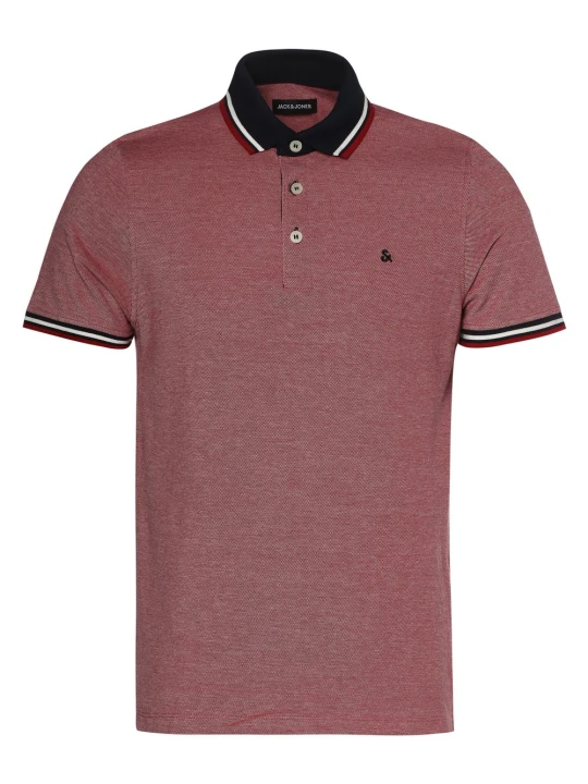Zdjęcie produktu Jack & Jones koszulka polo Mężczyźni Bawełna czerwony